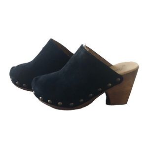 Free People Ring Leader Black Platform Clogs